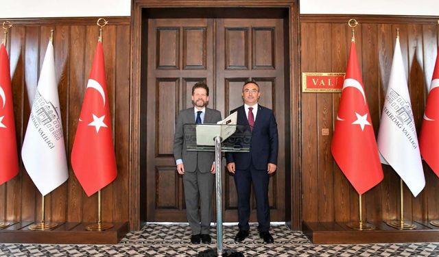 Büyükelçi Jovan Manasijevski, Vali Soytürk’ü ziyaret etti