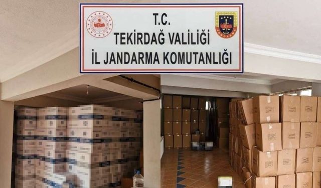 Kapaklı’da 3 ton kaçak tütün ele geçirildi: Bir depo dolusu