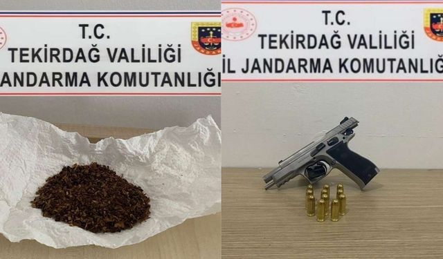 Jandarma ekipleri silah ve uyuşturucu ele geçirdi