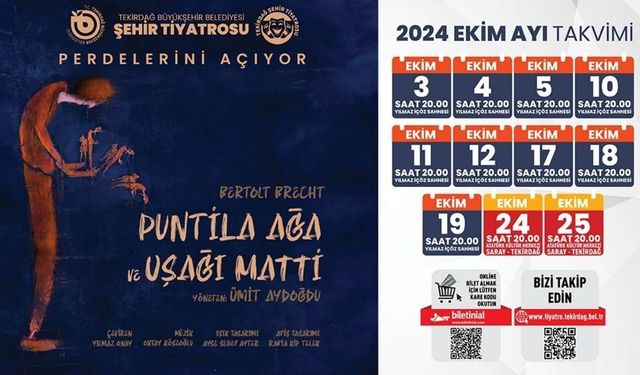 Puntila Ağa ve Uşağı Matti tiyatroseverler ile buluşacak