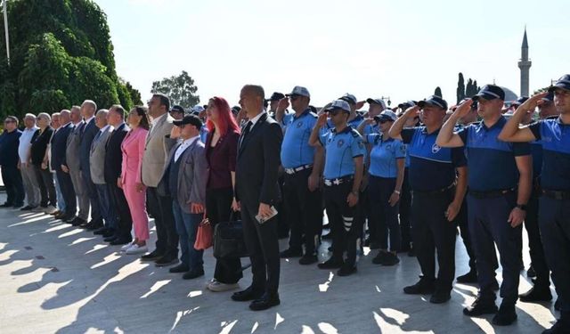 Zabıta Haftası dolayısıyla çelenk sunma töreni gerçekleştirildi