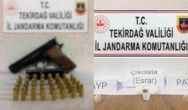 Jandarma tarafından yasaklı maddeler ele geçirildi