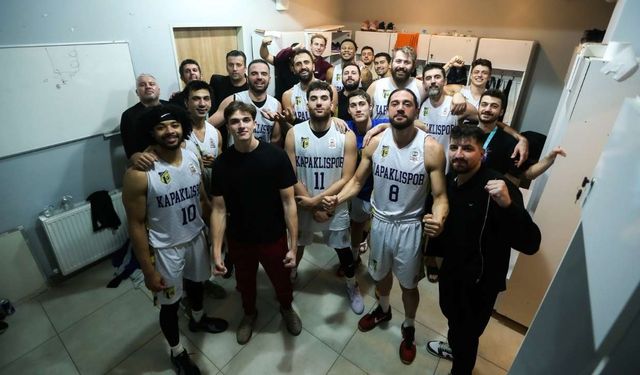 Kapaklıspor Basketbol Takımı, galibiyete son saniyede ulaştı