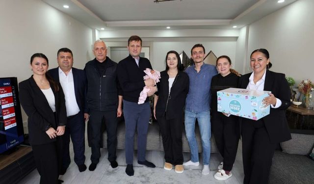 Başkan Akay’dan Hoş geldin Bebek ziyareti