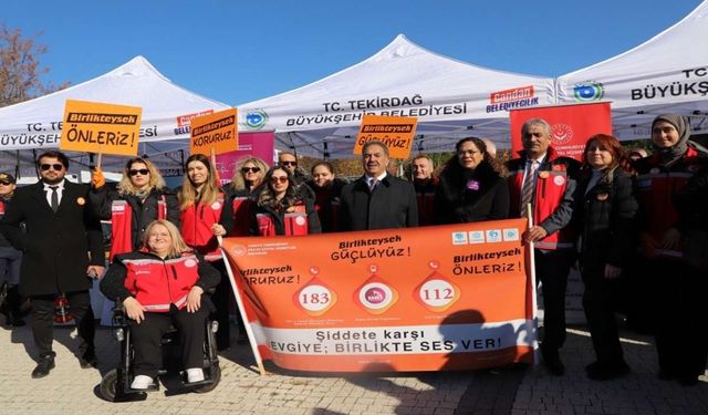 Kadına yönelik şiddete karşı çeşitli etkinlikler düzenlendi