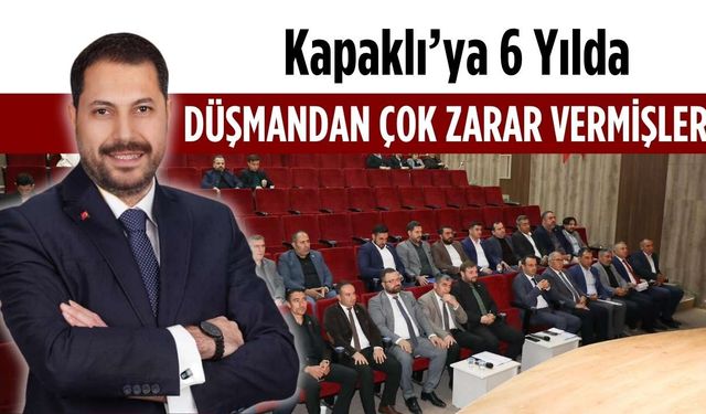 YRP’li Üçel: Kapaklı’ya 6 yılda düşmandan çok zarar vermişler