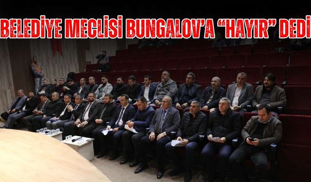 Belediye meclisi, Pınarça'da Bungalov ev projesine 'hayır' dedi