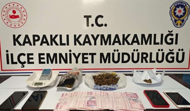 Kapaklı’da yasaklı madde operasyonu: 3 tutuklama