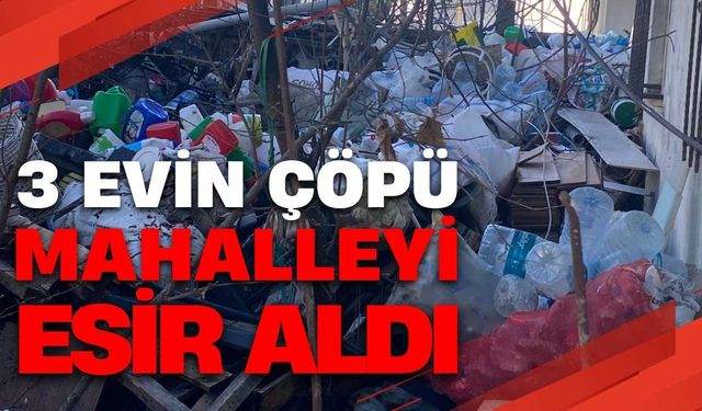 Kapaklı’da 3 evin çöpü mahalleyi esir aldı
