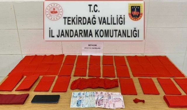 Kapaklı’da peçeteye emdirilmiş yasaklı madde operasyonu: 1 tutuklama