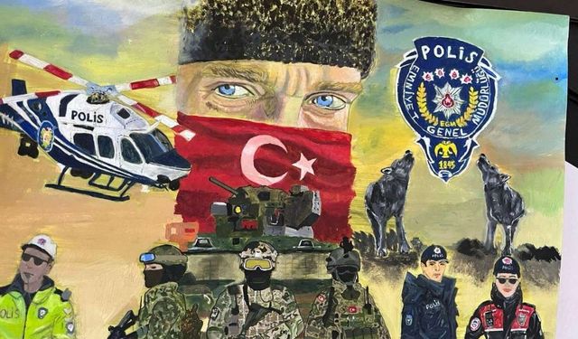 Hayrunisa Efe, yaptığı resimle il ikincisi oldu