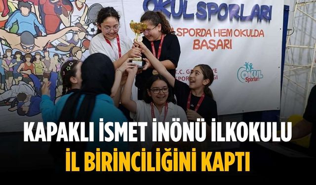 Kapaklı İsmet İnönü İlkokulu il birinciliğini kaptı