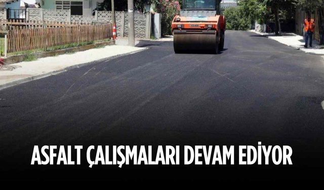 Asfalt çalışmaları devam ediyor