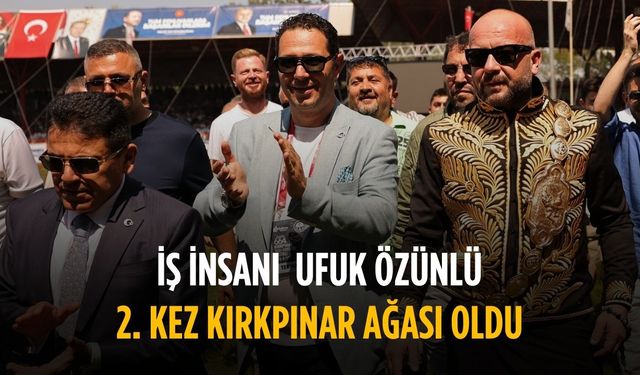 Ufuk Özünlü 2. kez Kırkpınar ağası oldu