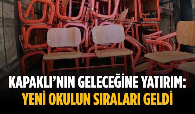 Kapaklı’nın geleceğine yatırım: Yeni okulun sıraları geldi