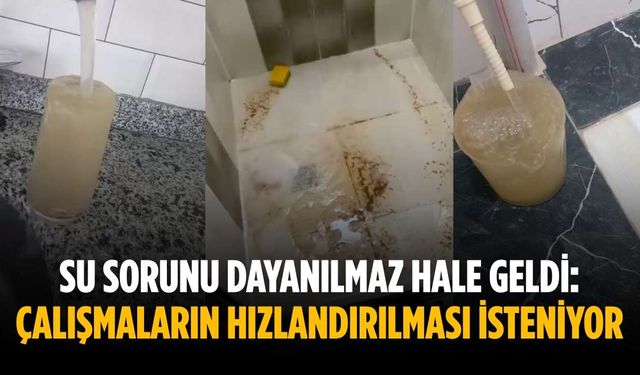Su sorunu dayanılmaz hale geldi: Çalışmaların hızlandırılması isteniyor