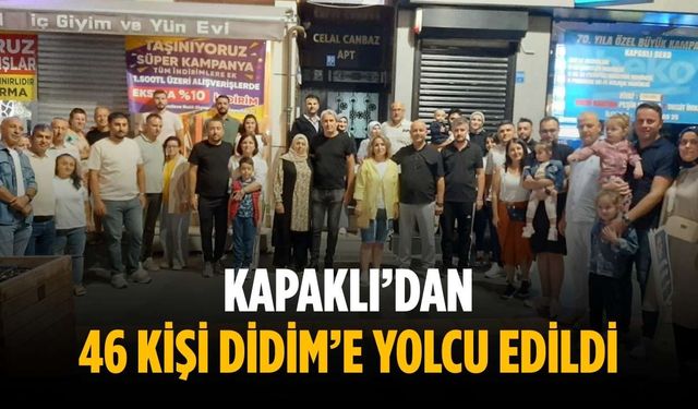 Kapaklı’dan 46 kişi Didim’e yolcu edildi