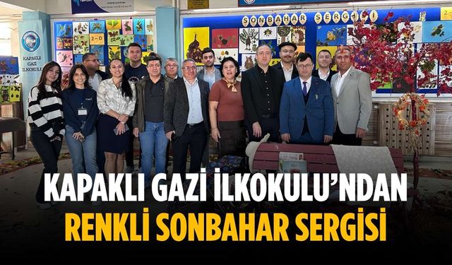 Kapaklı Gazi İlkokulu’ndan renkli sonbahar sergisi