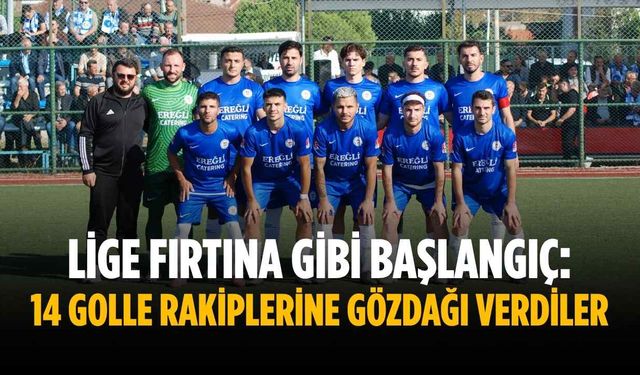 Lige fırtına gibi başlangıç: 14 golle rakiplerine gözdağı verdiler