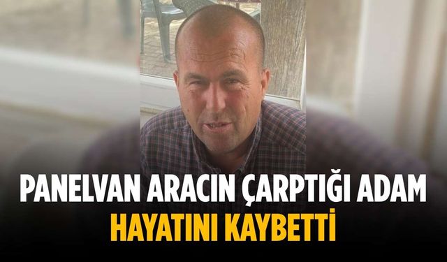 Panelvan aracın çarptığı adam hayatını kaybetti