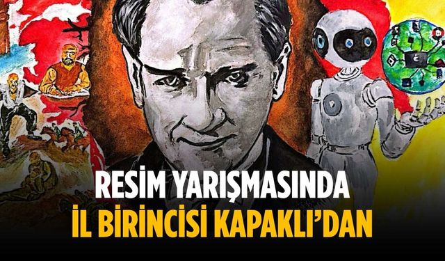 Resim yarışmasında il birincisi Kapaklı’dan