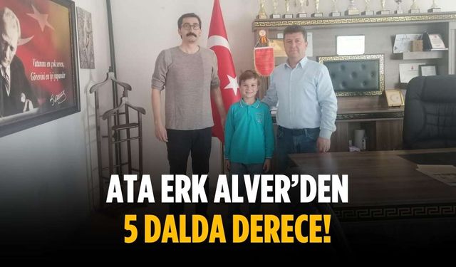 Ata Erk Alver’den 5 dalda derece!