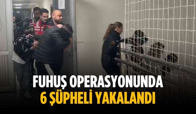 Fuhuş operasyonunda 6 şüpheli yakalandı