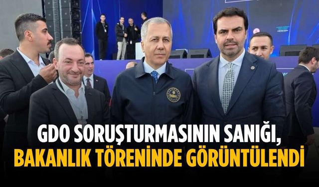GDO soruşturmasının sanığı, bakanlık töreninde görüntülendi