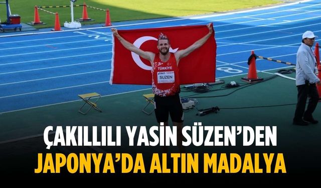 Çakıllılı Yasin Süzen’den Japonya’da altın madalya