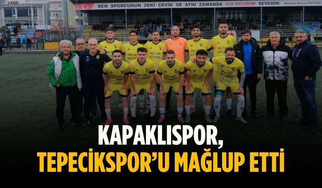 Kapaklıspor, Tepecikspor’u mağlup etti