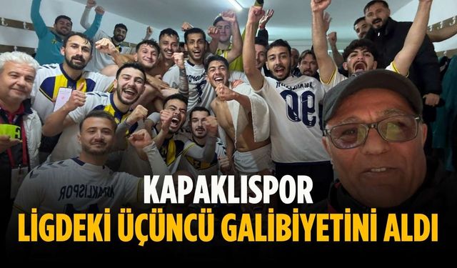 Kapaklıspor ligdeki üçüncü galibiyetini aldı