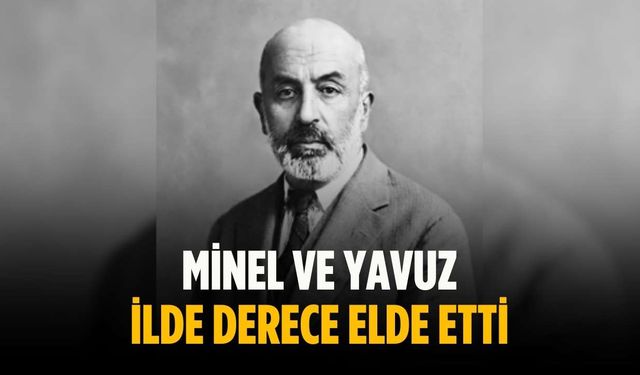 Minel ve Yavuz ilde derece elde etti