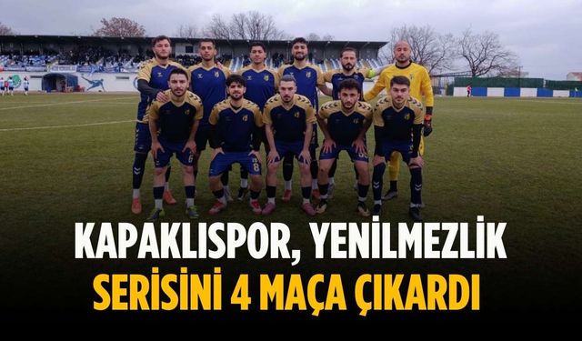 Kapaklıspor, yenilmezlik serisini 4 maça çıkardı
