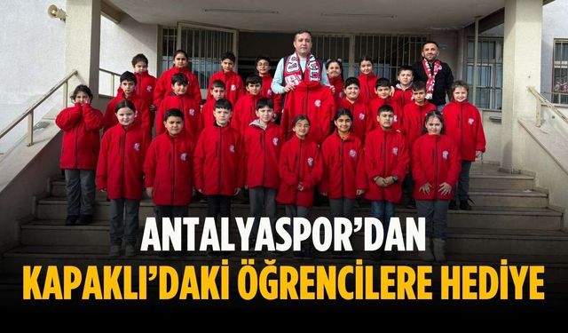 Antalyaspor’dan Kapaklı’daki öğrencilere hediye