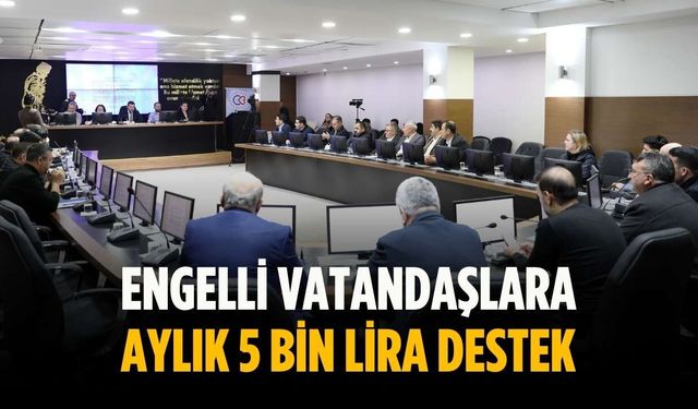 Engelli vatandaşlara aylık 5 bin lira destek