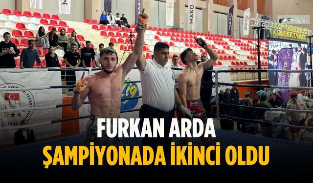 Furkan Arda şampiyonada ikinci oldu