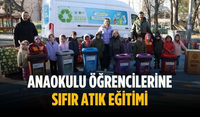 Anaokulu öğrencilerine sıfır atık eğitimi