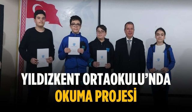 Yıldızkent Ortaokulu’nda okuma projesi