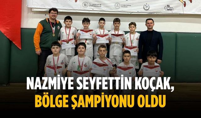 Nazmiye Seyfettin Koçak, bölge şampiyonu oldu