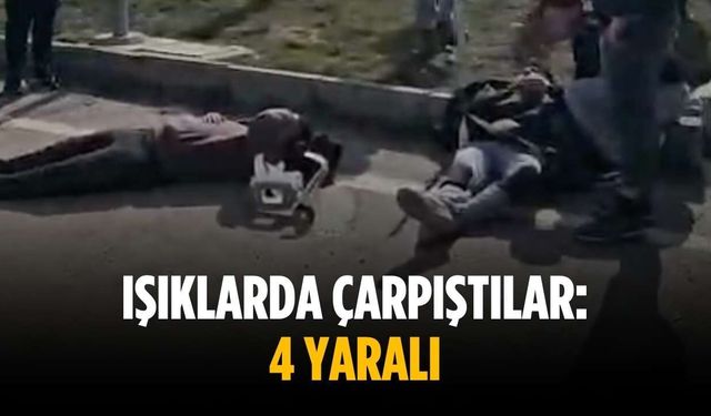 Işıklarda çarpıştılar: 4 yaralı