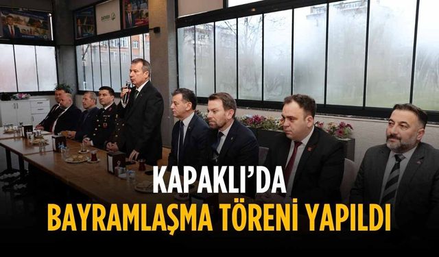 Kapaklı’da bayramlaşma töreni gerçekleştirildi