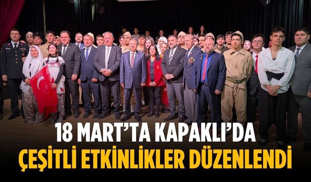 18 Mart’ta Kapaklı’da çeşitli etkinlikler düzenlendi