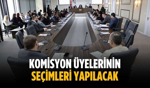 Komisyon üyelerinin seçimleri yapılacak