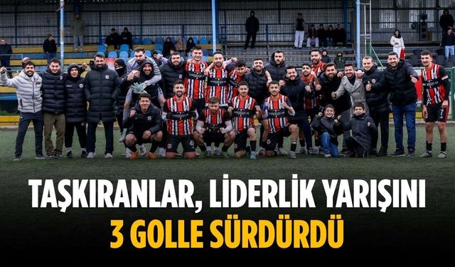 Taşkıranlar, liderlik yarışını 3 golle sürdürdü