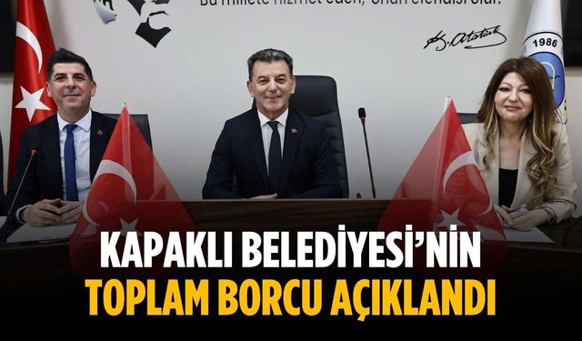 Kapaklı Belediyesi’nin toplam borcu açıklandı