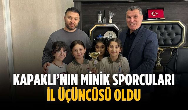 Kapaklı’nın minik sporcuları il üçüncüsü oldu