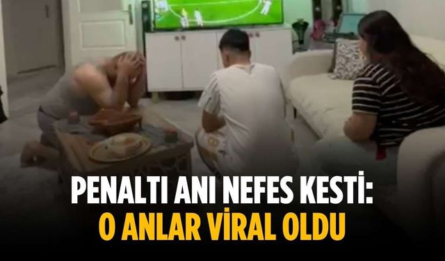 Penaltı anı nefes kesti: O anlar viral oldu
