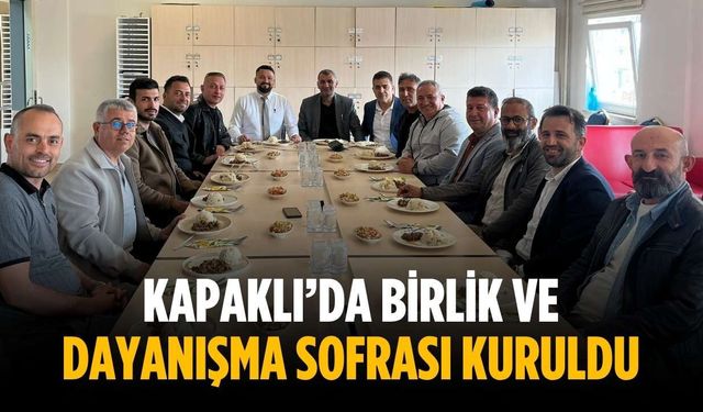 Kapaklı’da birlik ve dayanışma sofrası kuruldu