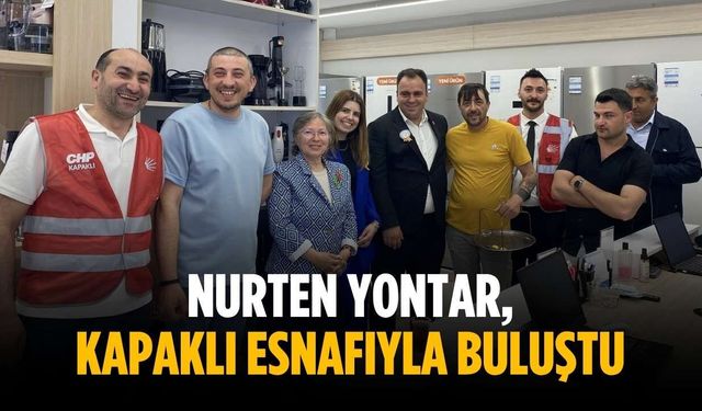 Nurten Yontar, Kapaklı esnafıyla buluştu