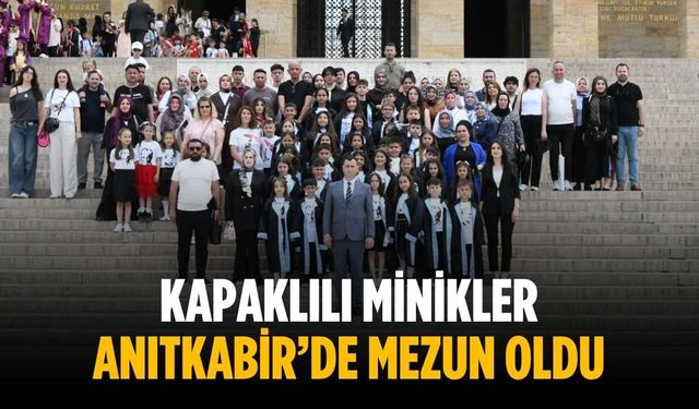Kapaklılı minikler Anıtkabir’de mezun oldu